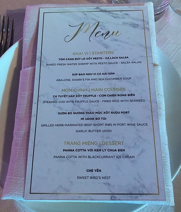 thuc don tiec cuoi sao viet anh 8