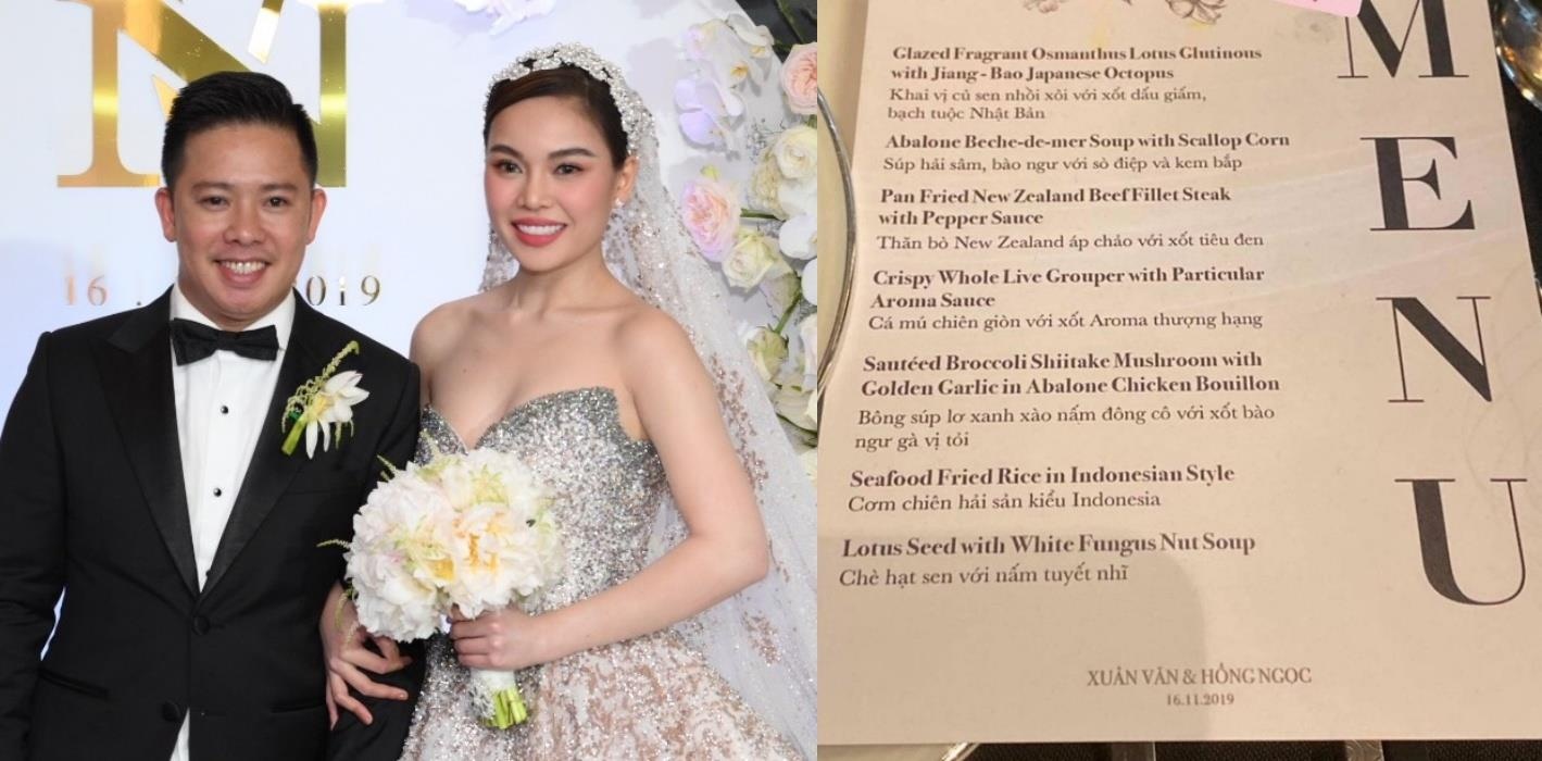Thuc don trong tiec cuoi Giang Hong Ngoc hinh anh