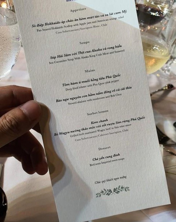 thuc don tiec cuoi sao viet anh 4