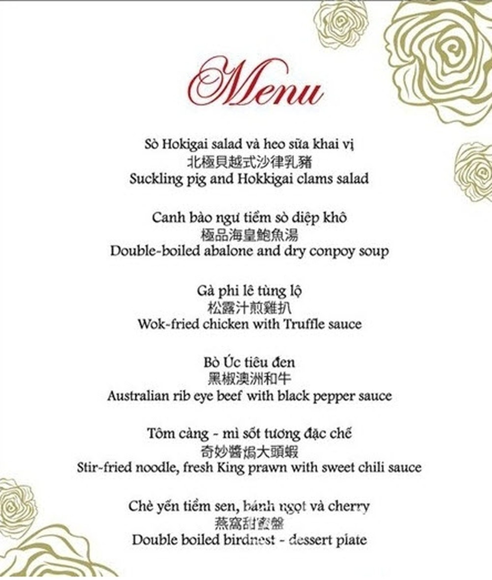 thuc don tiec cuoi sao viet anh 14