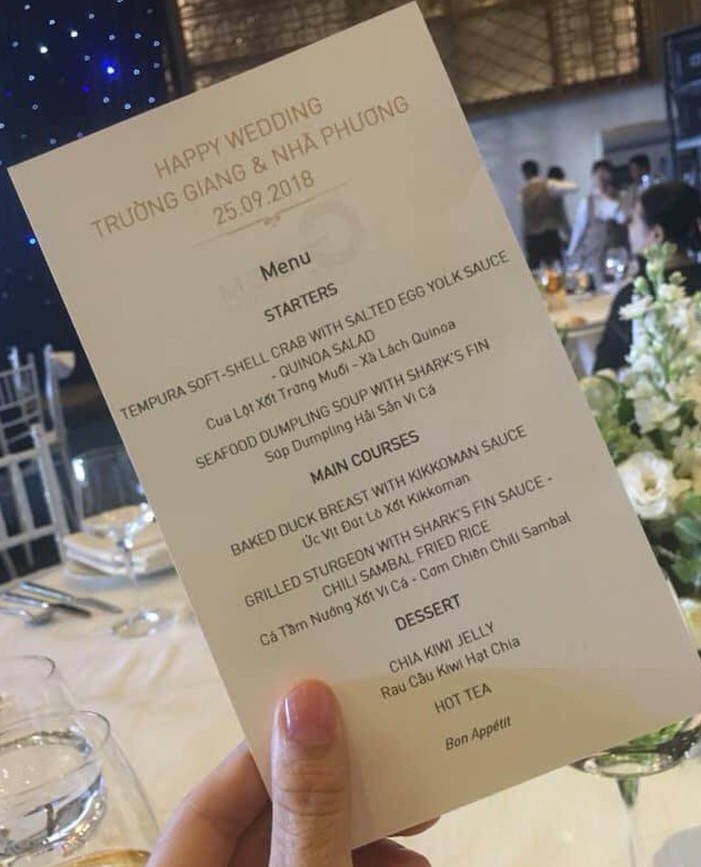 thuc don tiec cuoi sao viet anh 10