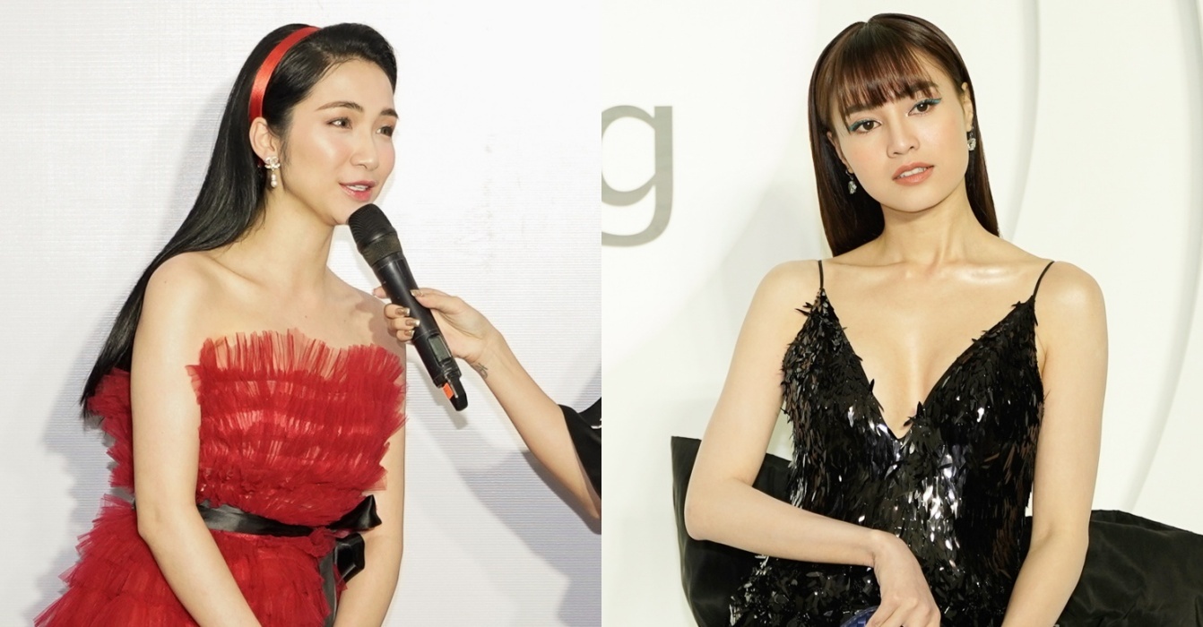 Ninh Duong Lan Ngoc, Hoa Minzy mac goi cam du trien lam thoi trang hinh anh