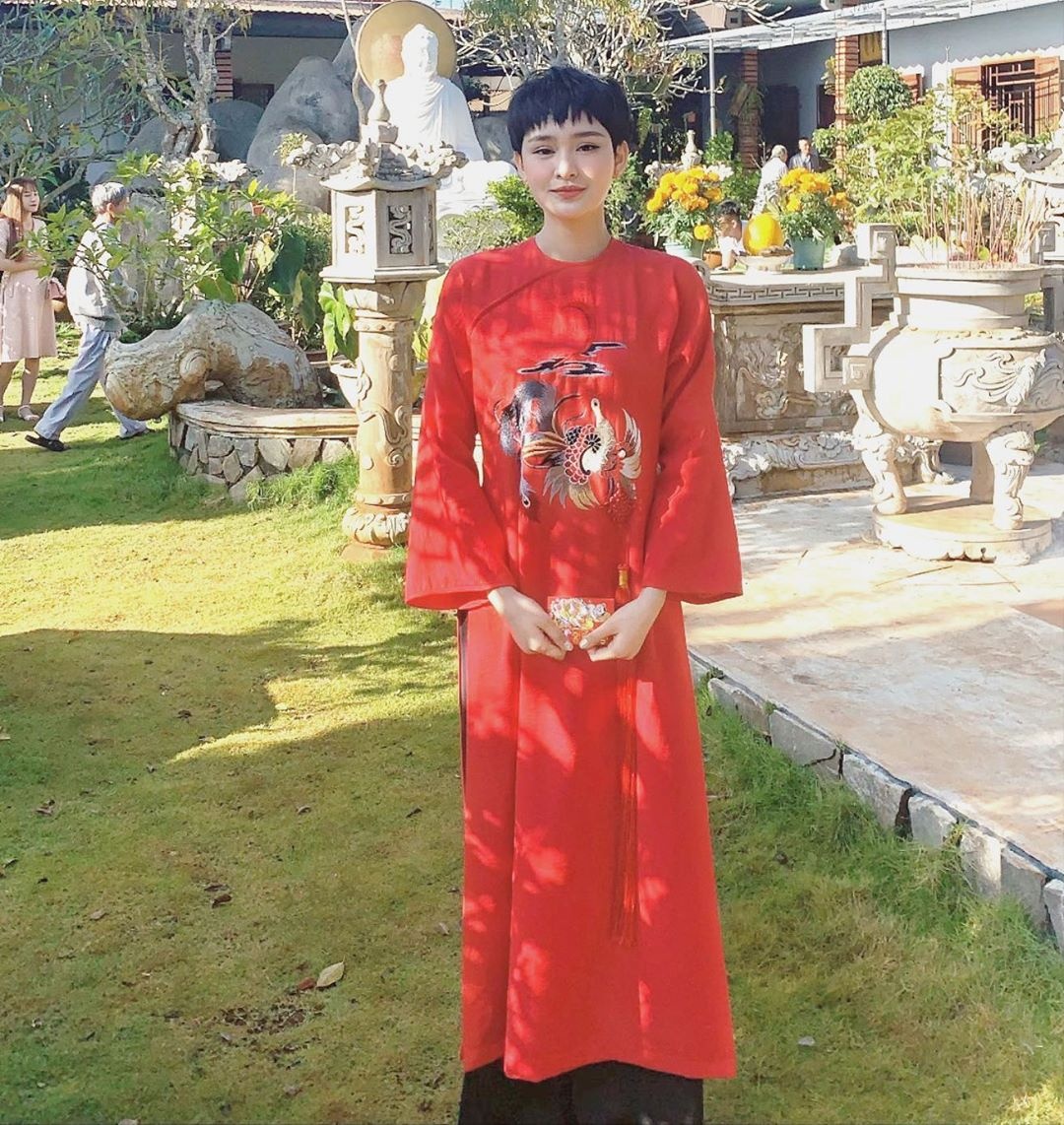 sao việt mặc áo dài ngày tết ảnh 7 sao viet mac ao dai ngay tet anh 7