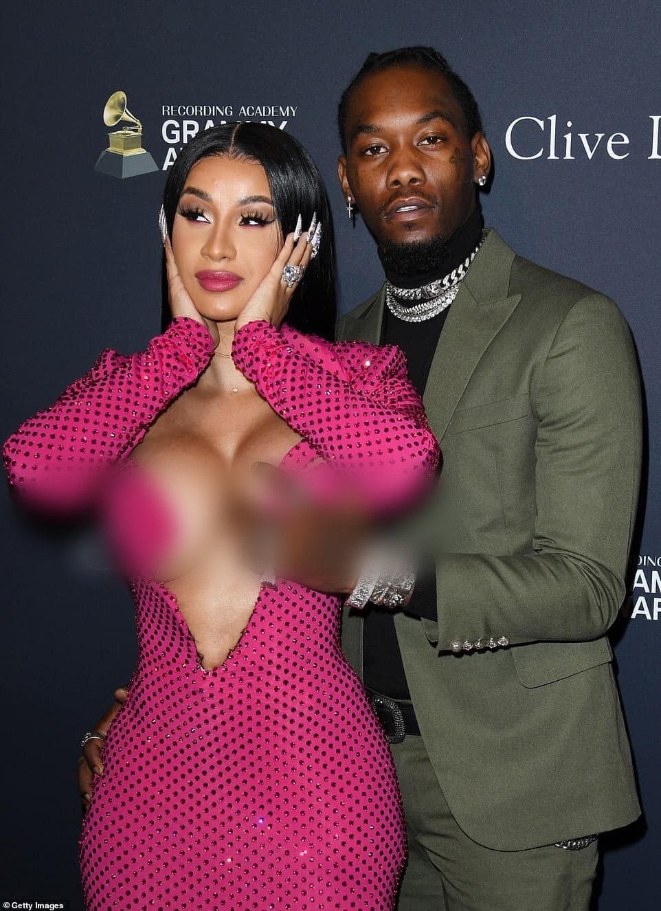 cardi b mac phan cam grammy anh 1