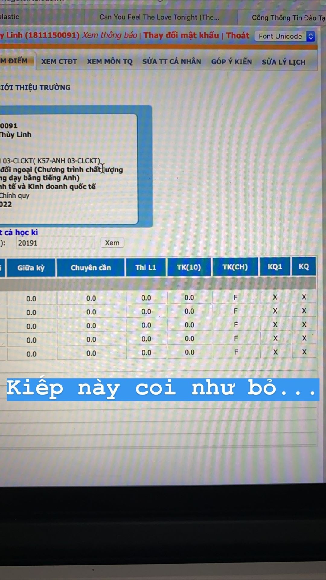 luong thuy linh tung bang diem kem anh 1