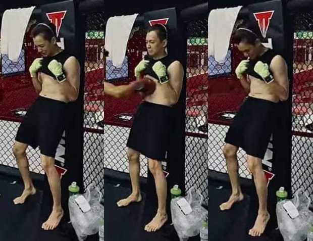 Ngo Kien Huy gay lo lang voi than hinh gay go, chan khang khiu hinh anh