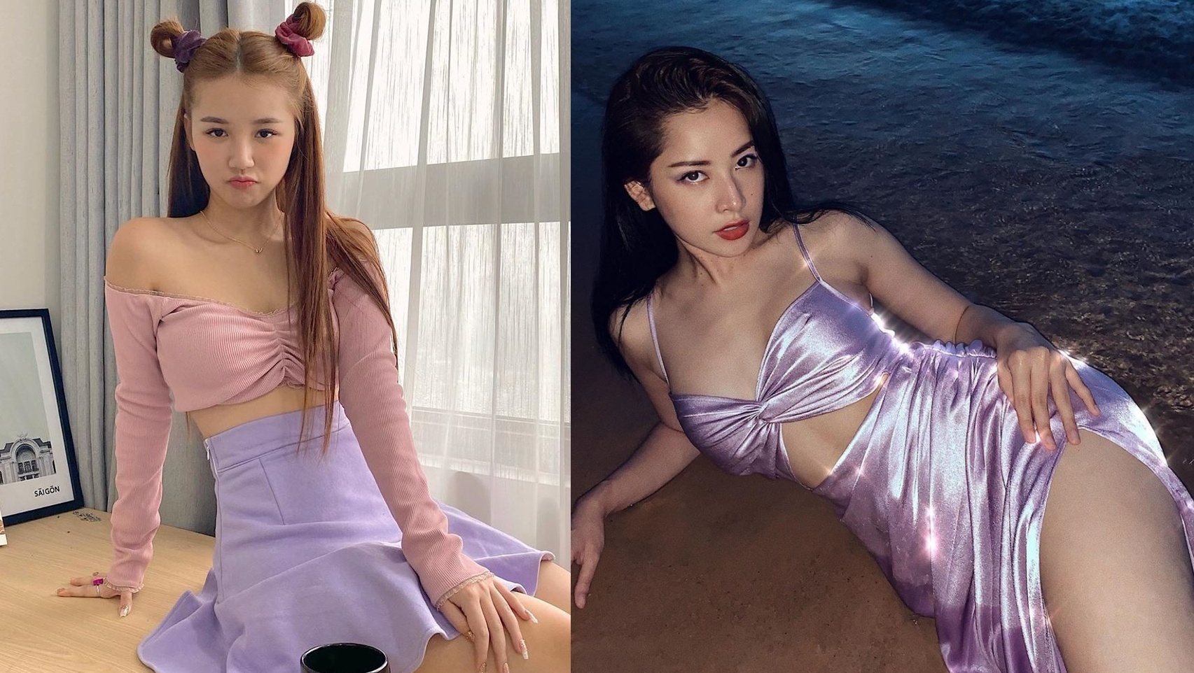 My nhan Viet goi cam voi sac tim lilac trong mua he 2020 hinh anh