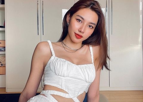 Hoa hau Thuy Tien o doi thuong hinh anh