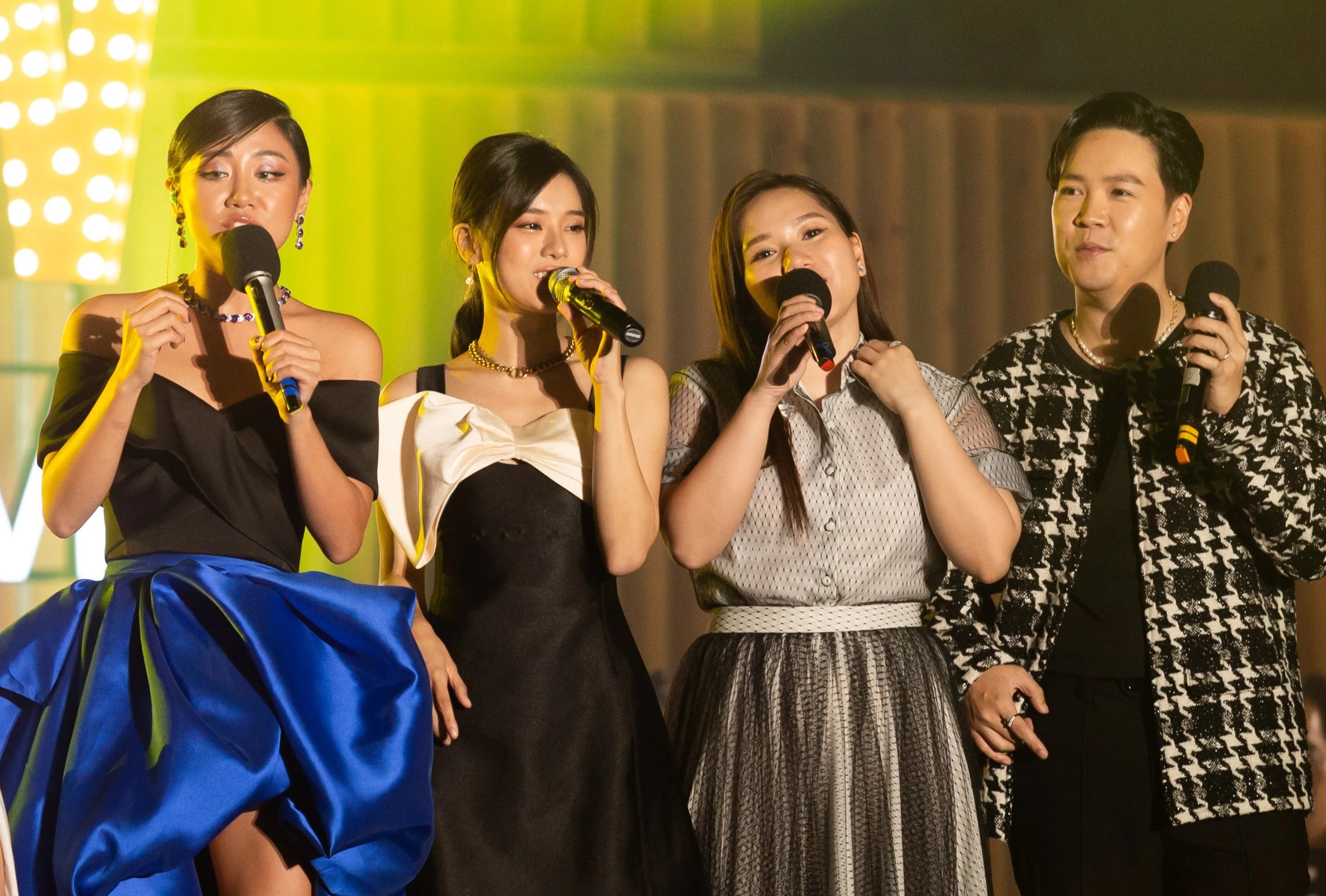 Van Mai Huong moi Le Hieu song ca trong dem nhac Duc Tri hinh anh