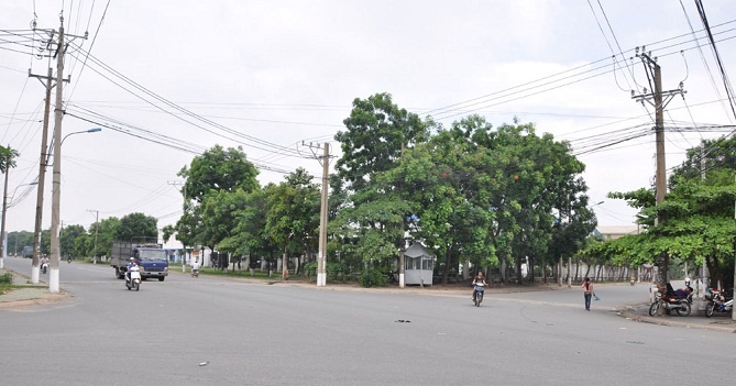  Một góc khu dân cư Sóng Thần đã xây dựng.