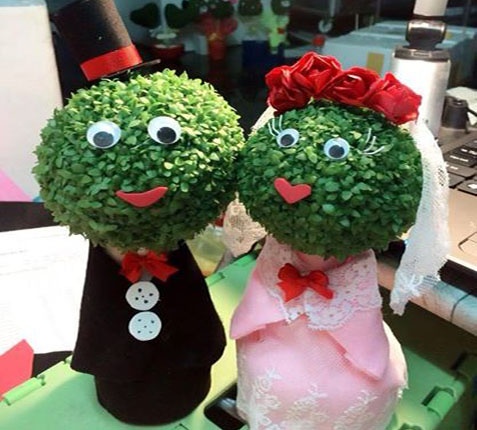 250.000 dong/cap cay mini hinh co dau chu re dip Valentine hinh anh