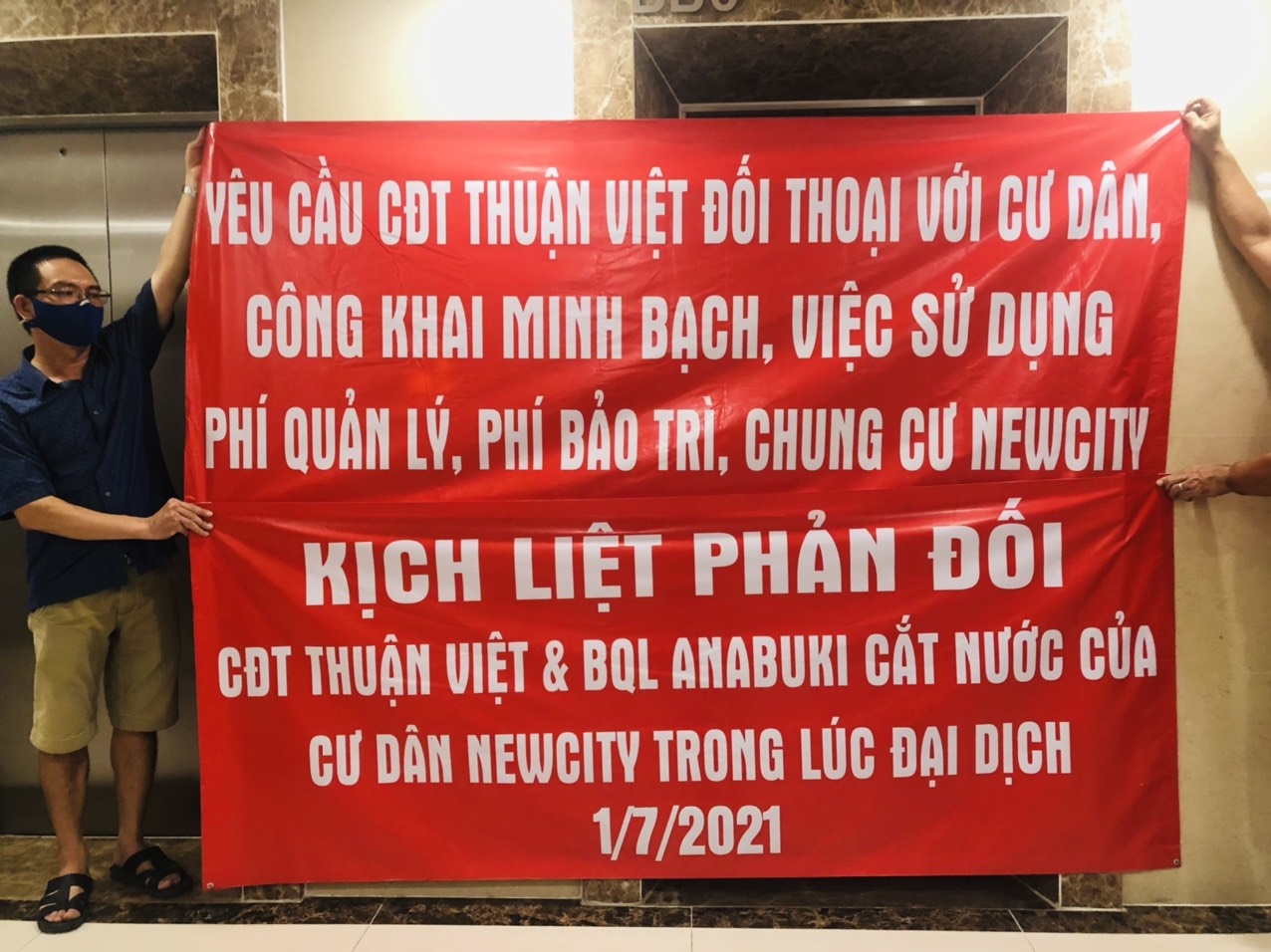 cu dan new city bi cat nuoc anh 1