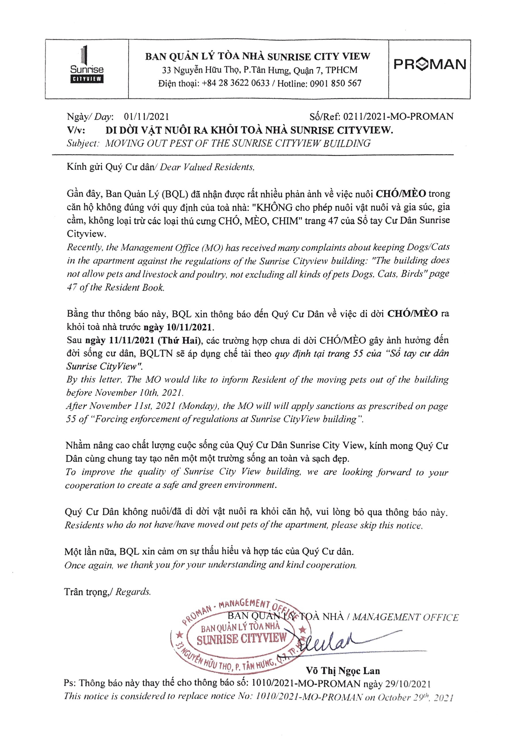 dua vat nuoi ra khoi chung cu anh 2