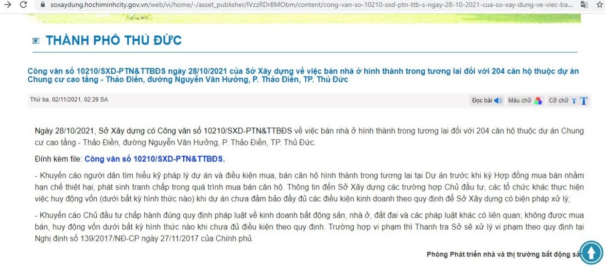 than trong khi mua can ho chung cu Thao Dien anh 2