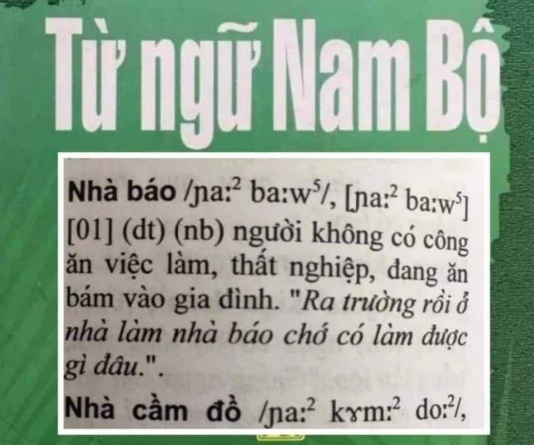 Nha xuat ban phan hoi ve tu dien noi nha bao 'an bam, that nghiep' hinh anh