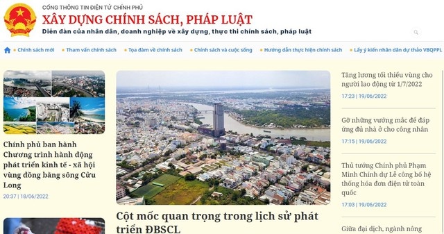 Cong Thong tin Chinh phu ra mat chuyen trang ve chinh sach phap luat hinh anh