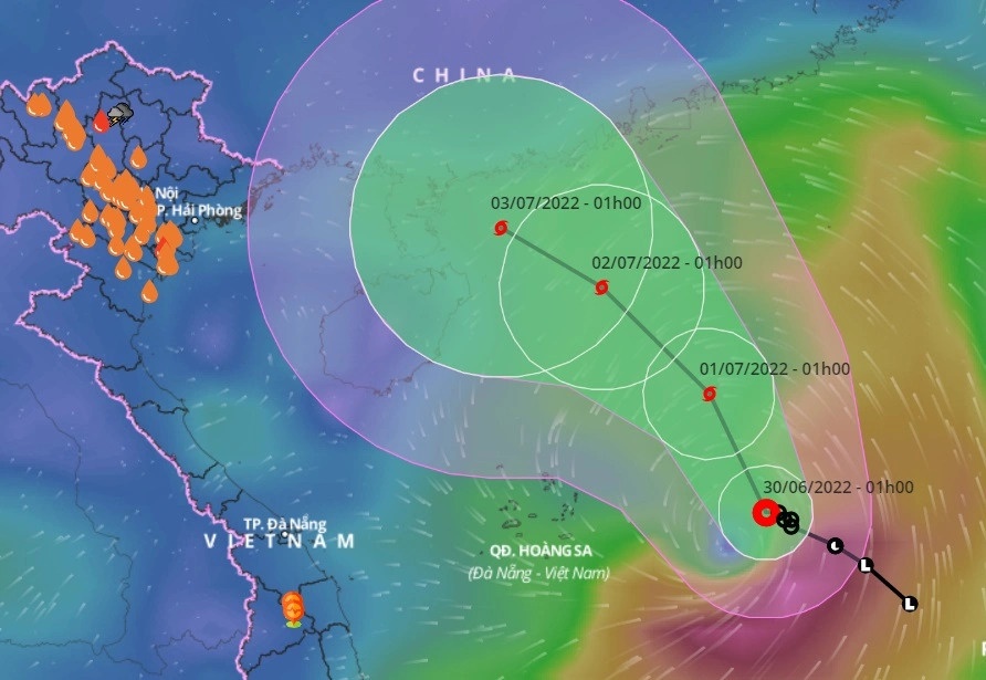 Bao so 1 anh huong toi thoi tiet Nam Bo anh 1