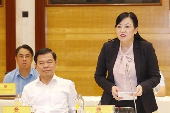 Ban To chuc T.U gap mat cac can bo Trung uong dieu dong, luan chuyen hinh anh