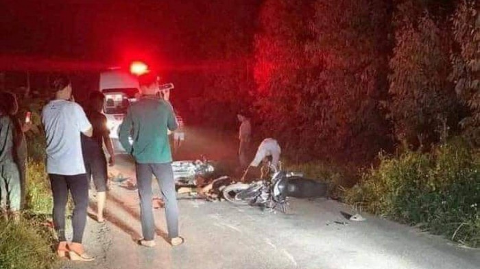 Xe may dau dau dem mung 2/9, hai thanh nien thiet mang hinh anh