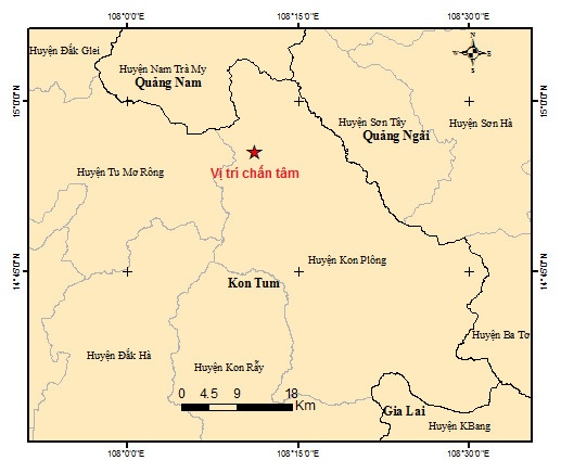 Kon Tum lai xay ra 4 tran dong dat trong chua day 2 gio hinh anh