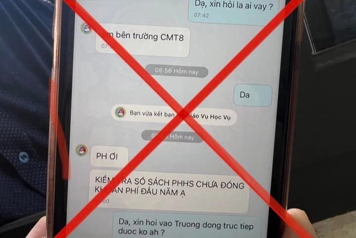 Phu huynh TP.HCM nhan tin nhan lua dao dong hoc phi dau nam hoc hinh anh