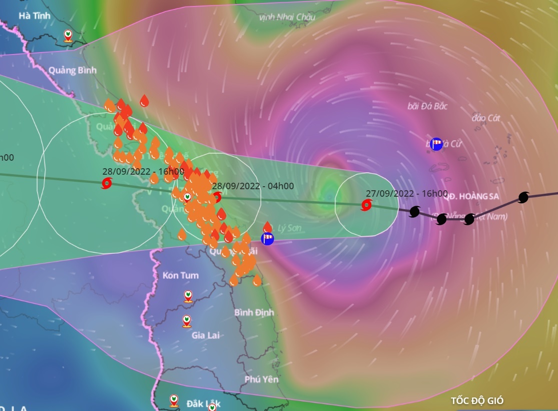 Bao Noru co the lam dam tau trong tai lon, nguy co ngap lut dien rong hinh anh