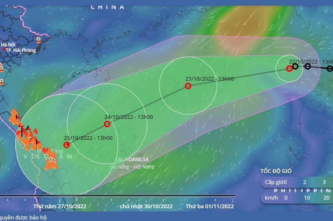 Ap thap nhiet doi vao Bien Dong hinh anh