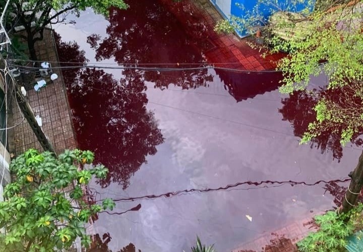 Nuoc mau do sam dang len 2 con duong o TP.HCM hinh anh