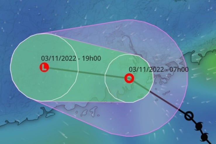 Bao so 7 - Nalgae suy yeu, khong anh huong toi dat lien Viet Nam hinh anh