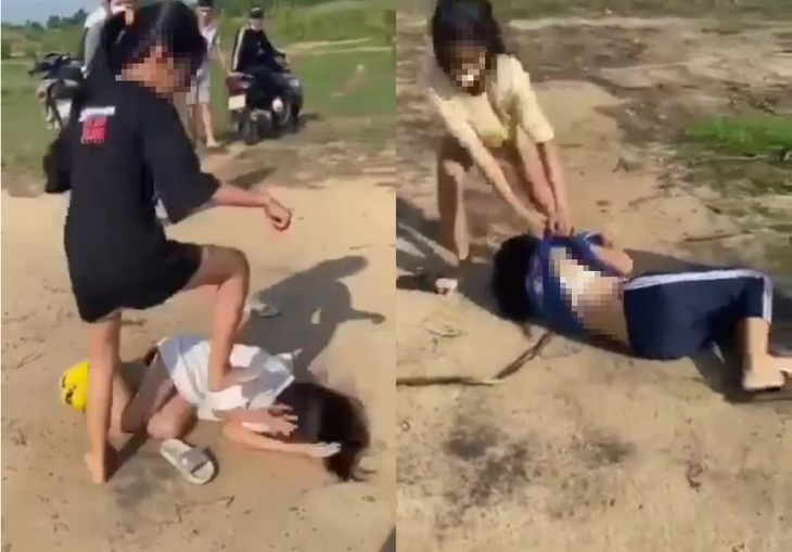 So GD&DT TP.HCM len tieng vu 2 nu sinh bi danh hoi dong, quay clip hinh anh