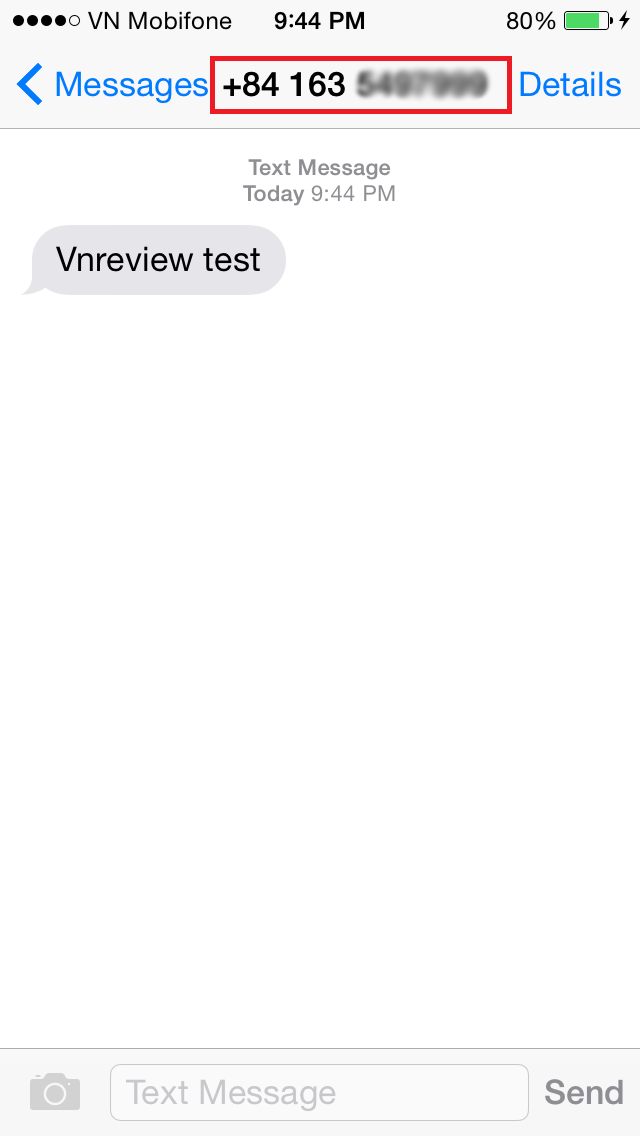 Tin nhắn, cuộc gọi sẽ không hiện tên nếu lưu số điện thoại theo cách thông thường (dạng 09xxx, 01xx).