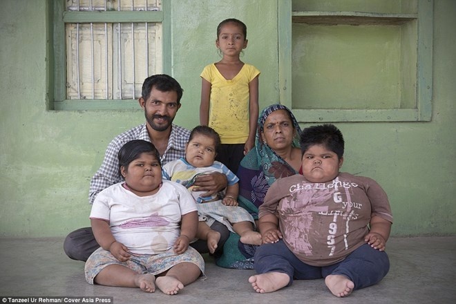 Gia đình anh Rameshbhai Nandwana.