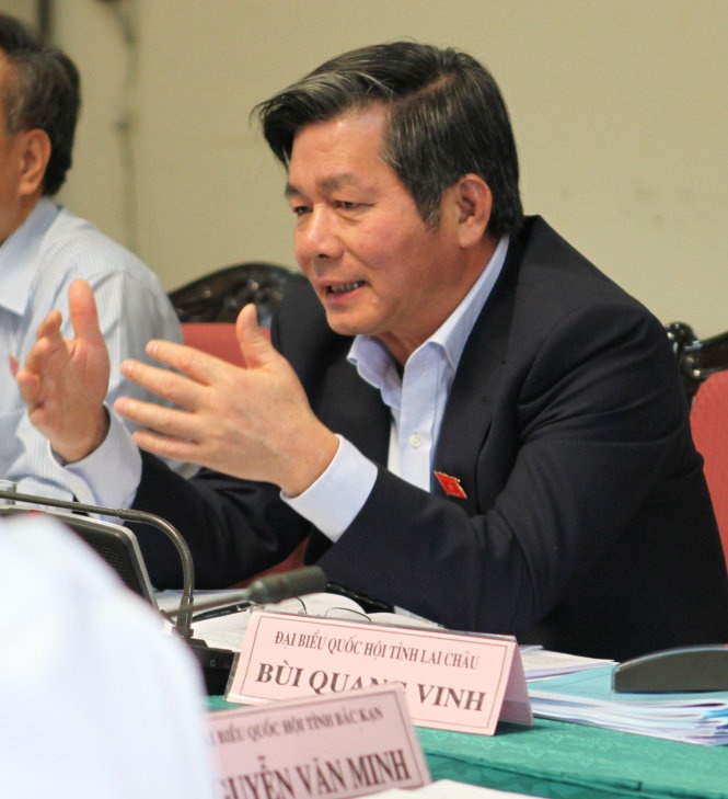 Bộ trưởng Bộ Kế hoạch - đầu tư Bùi Quang Vinh.