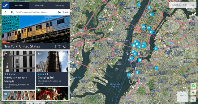 Bản đồ của Nokia được cho là khá đầy đủ và trực quan.