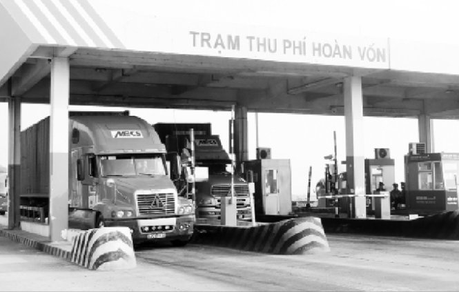 Trạm thu phí Bàn Thạch (Đông Hòa, Phú Yên) của Công ty CP Đầu tư đèo Cả.