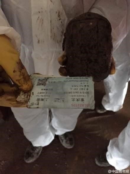 Một tấm vé tàu được tìm thấy. (Nguồn: chinadaily).