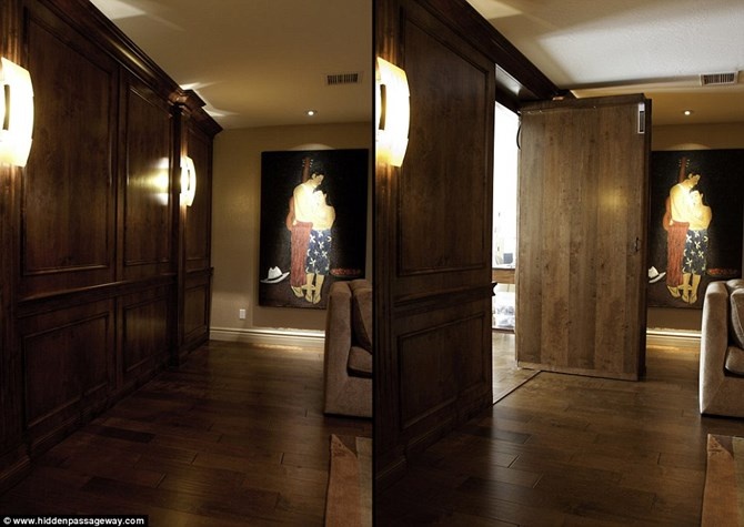 Căn phòng bí mật vẫn được trang bị hệ thống ánh sáng như bình thường.  