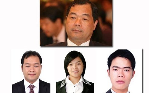 Ông Trầm Bê và các con.