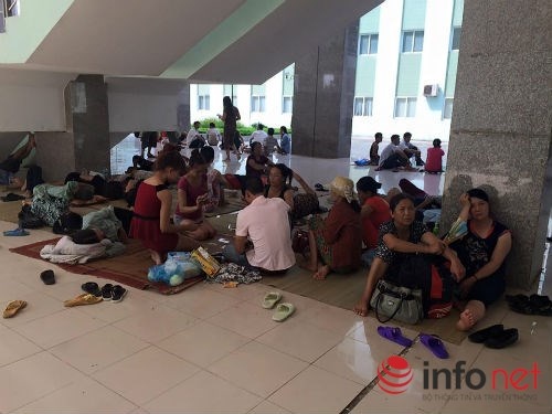 Bệnh nhân ở bệnh viện K Hà Nội.