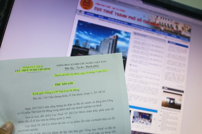 Nganh thue xin loi doanh nghiep bi beu ten sai hinh anh