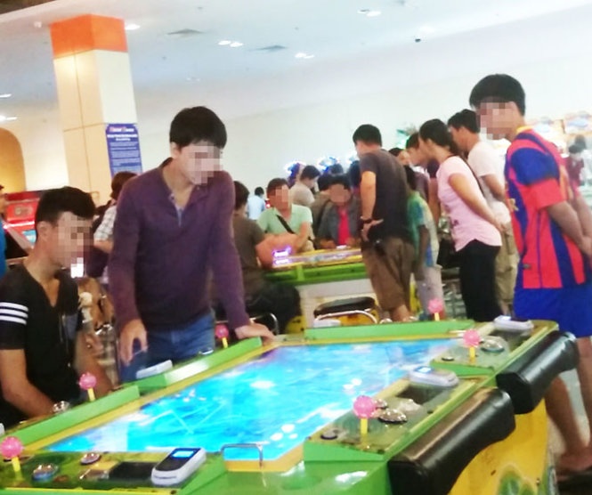 Game ban ca vao sieu thi hinh anh