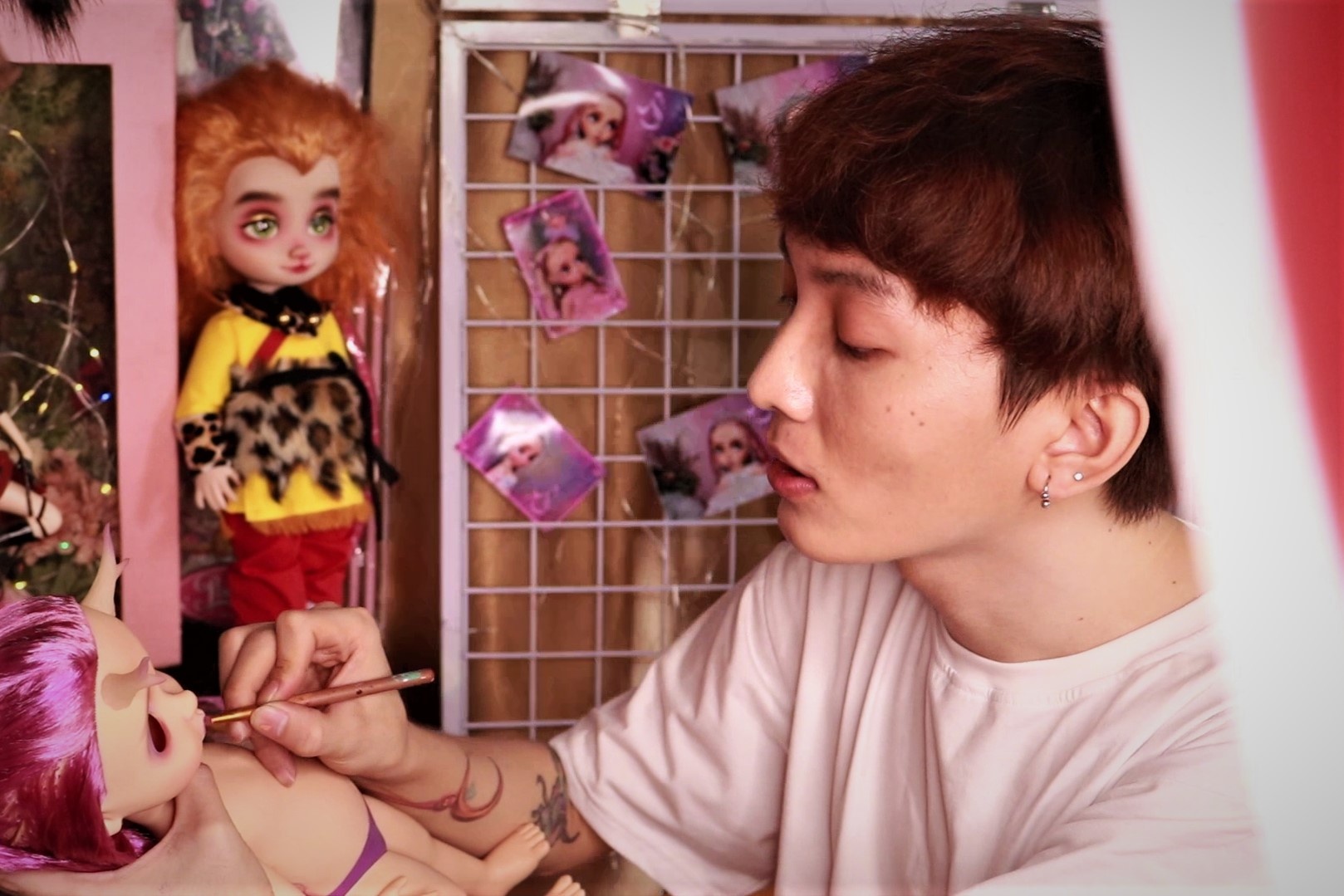 Chang trai lam giau, mua nha nho nghe trang diem bup be hinh anh