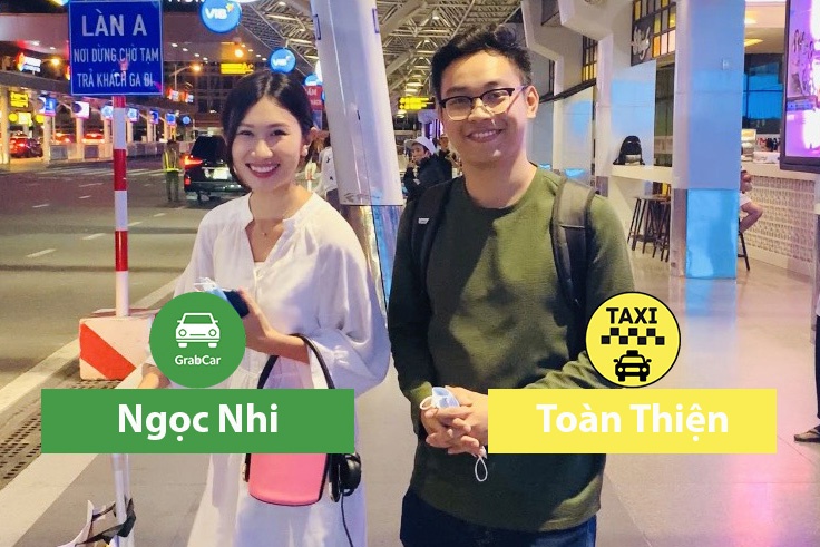 Di tu san bay Tan Son Nhat - taxi hay xe cong nghe re hon? hinh anh