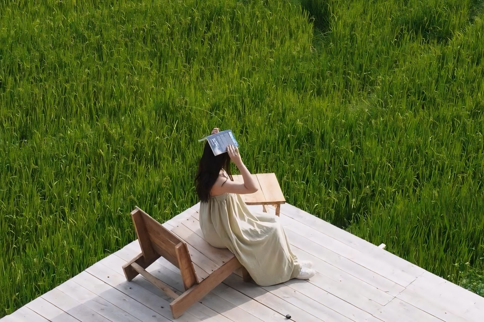 Quan ca phe giua ruong bac thang gay 'sot' o Sa Pa hinh anh