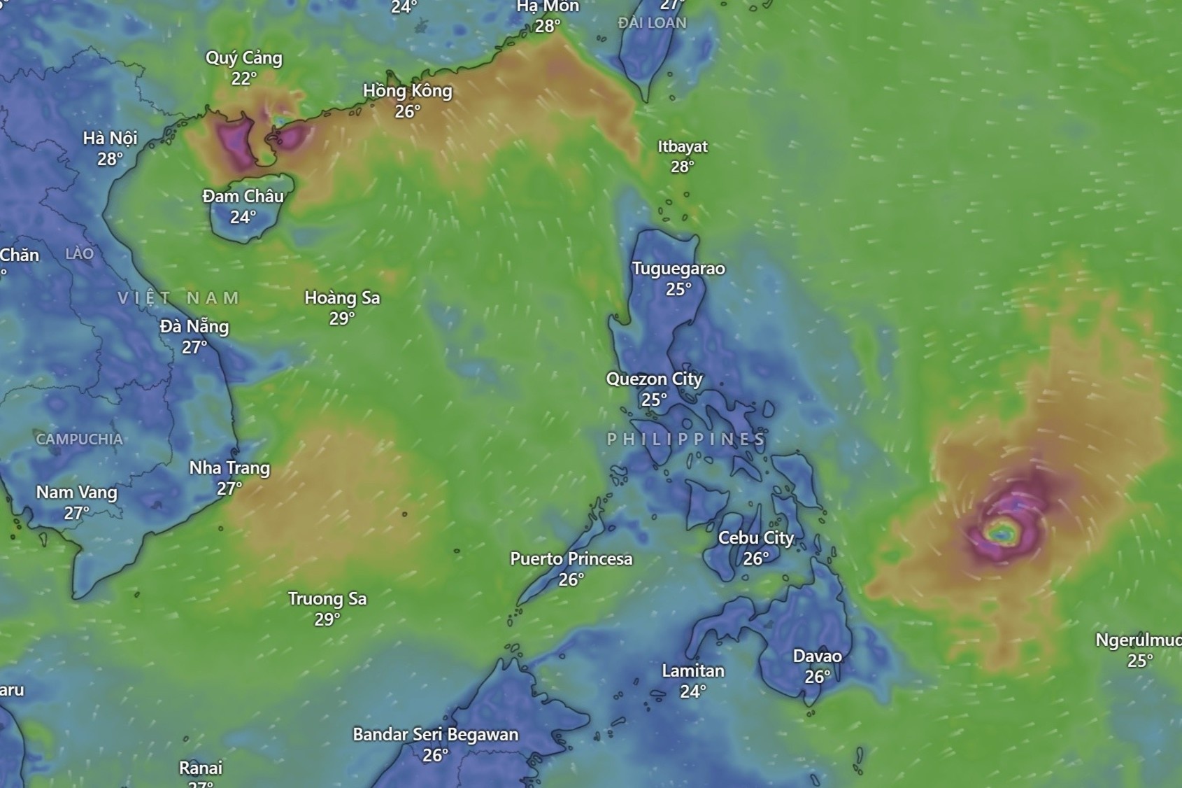 Bao Ragasa giam 4 cap, bao Bualoi tien nhanh vao Bien Dong hinh anh
