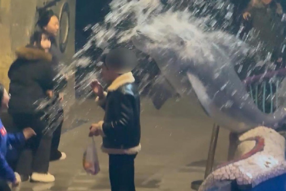 foto paus merokok 1 ca voi, hut thuoc anh 1