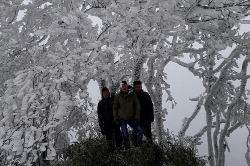 Bang gia xuat hien tren dinh Phia Oac hinh anh