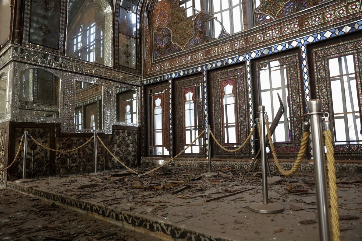 Canh vo nat tai cung dien di san tai Iran sau khong kich hinh anh