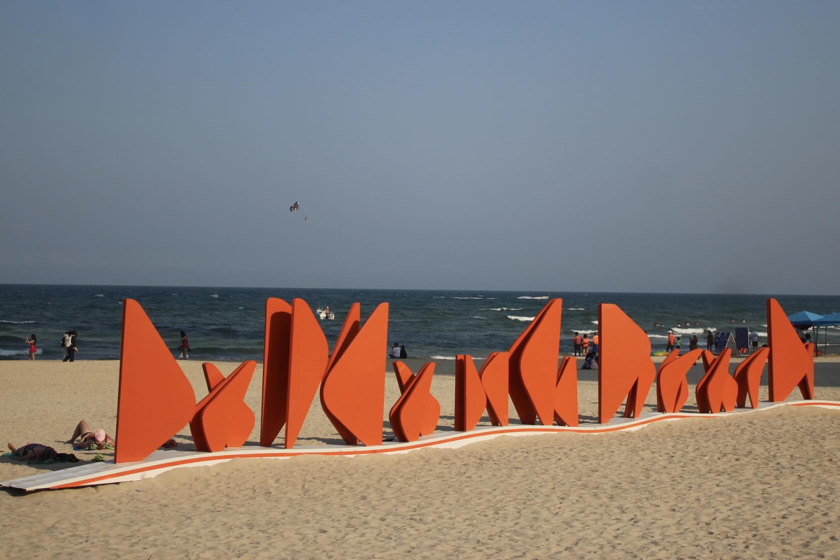 Giai ma 'dong chu la' tren bai bien Da Nang hinh anh