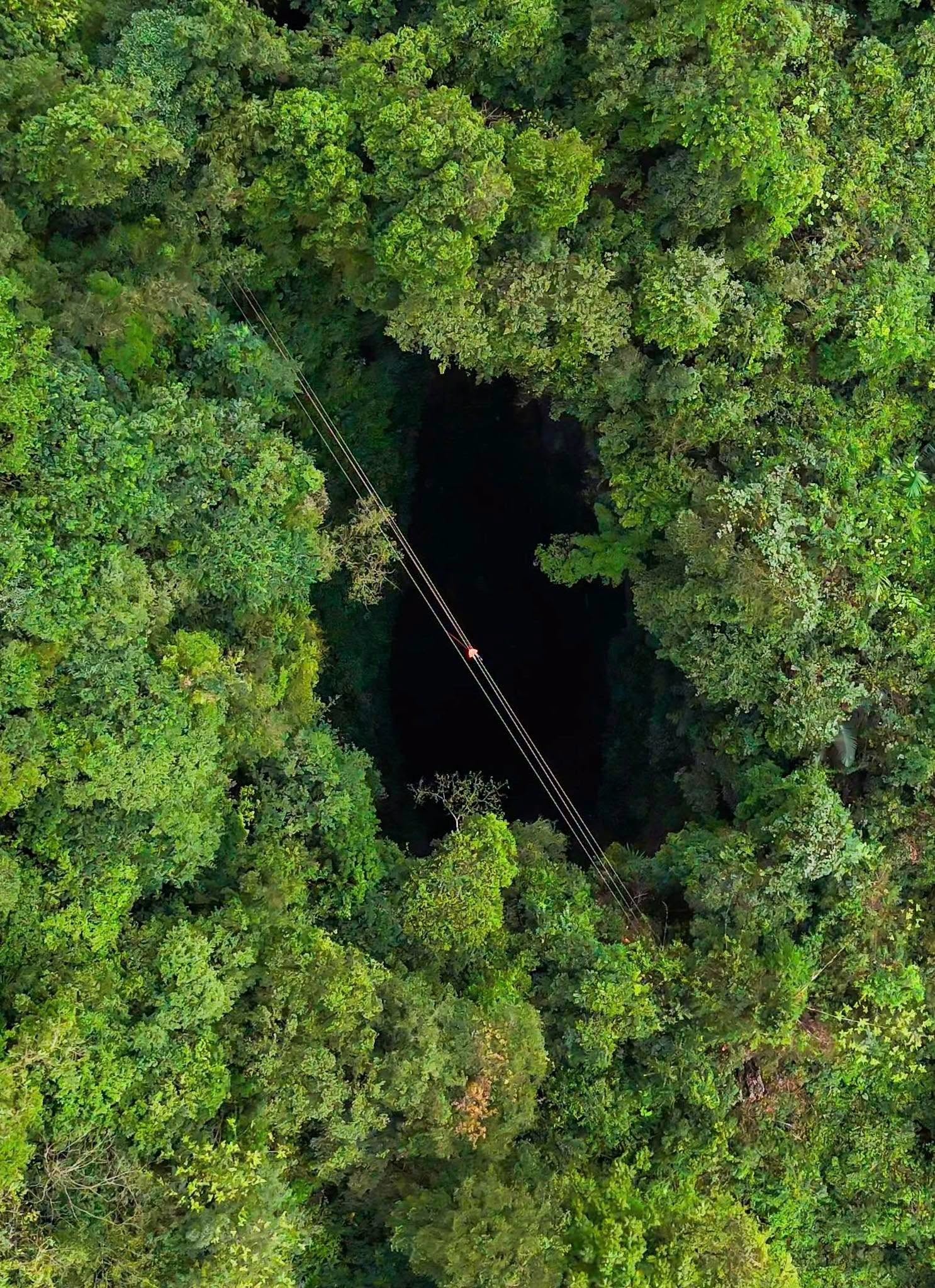 hố sụt,  zipline ảnh 5